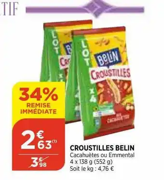 Maximarché Croustilles Belin offre