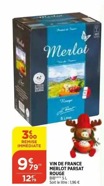 Maximarché Vin De France Merlot Marsat Rouge offre