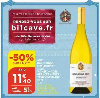 Maximarché Aop Bourgogne Chardonnay offre
