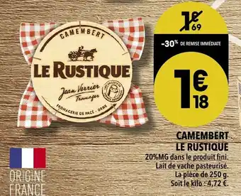 Supeco Camembert le rustique offre