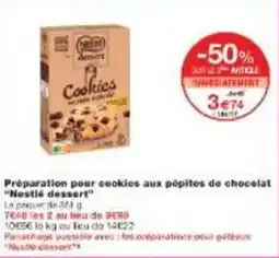 Monoprix Préparation pour cookies aux pépites de chocolat nestlé dessert offre