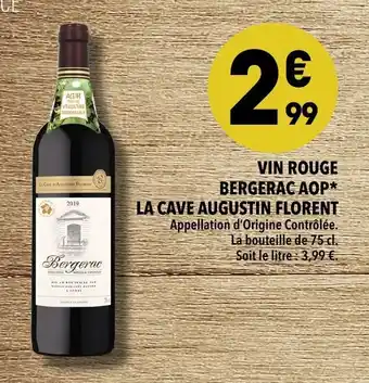 Supeco Vin rouge bergerac aop la cave augustin florent offre