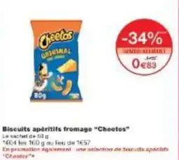 Monoprix Biscuits apéritifs fromage cheetos offre