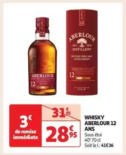 Auchan Whisky Aberlour 12 Ans offre