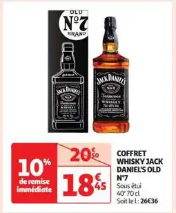 Auchan Coffret Whisky Jack Daniel's Old N°7 offre