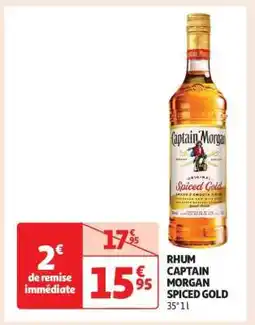 Auchan Rhum Captain Morgan Spiced Gold offre