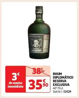 Auchan Rhum Diplomatico Reserva Exclusiva offre