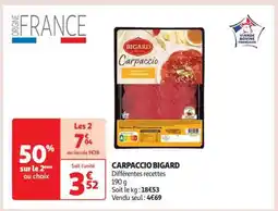 Auchan Carpaccio Bigard offre