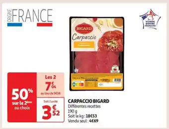 Auchan Carpaccio Bigard offre