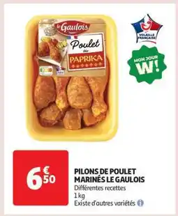 Auchan PILONS DE POULET MARINÉS LE GAULOIS offre