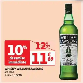 Auchan Whisky William Lawsons offre