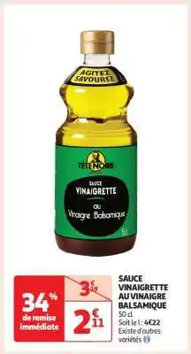Auchan SAUCE VINAIGRETTE AU VINAIGRE BALSAMIQUE offre