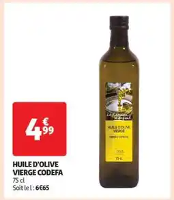 Auchan Huile D'olive Vierge Codefa offre