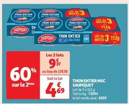 Auchan Thon Entier Msc Saupiquet offre