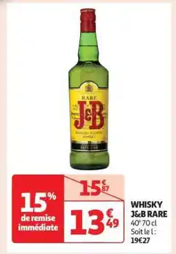 Auchan Whisky J&B Rare offre