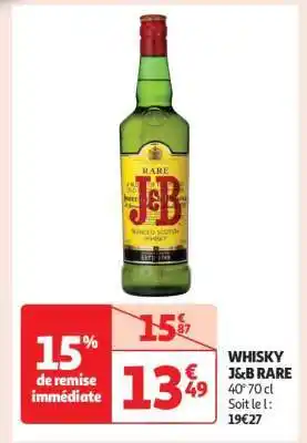 Auchan Whisky J&B Rare offre