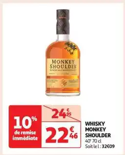 Auchan Whisky Monkey Shoulder offre