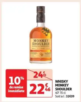 Auchan Whisky Monkey Shoulder offre