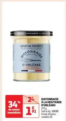 Auchan MAYONNAISE À LA MOUTARDE D'ORLÉANS offre