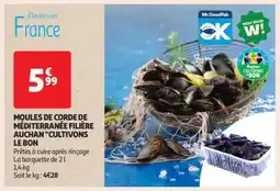 Auchan Moules De Corde De Méditerranée Filière Auchan Cultivons Le Bon offre
