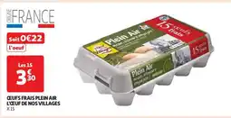 Auchan Oeufs Frais Plein Air L'oeuf De Nos Villages offre