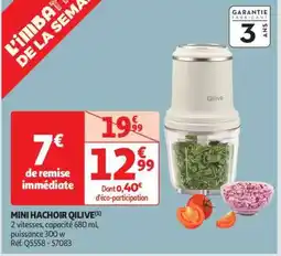 Auchan Mini Hachoir Qilive offre