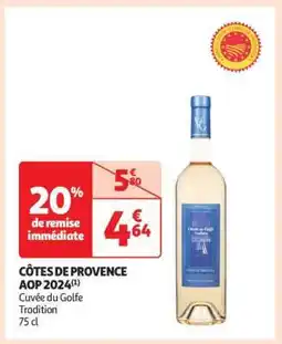 Auchan Côtes De Provence Aop 2024 offre