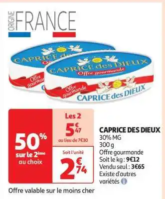 Auchan CAPRICE DES DIEUX offre