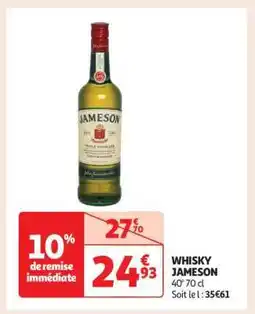 Auchan Whisky Jameson offre