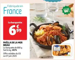 Auchan Paëlla De La Mer Briau offre