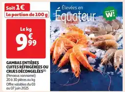 Auchan Gambas entières offre