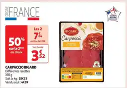 Auchan Carpaccio Bigard offre