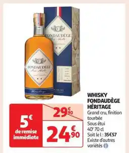 Auchan Whisky Fondaudège Héritage offre