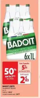 Auchan Badoit verte offre