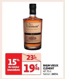 Auchan Rhum Vieux Clement offre