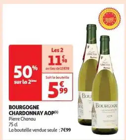 Auchan Bourgogne Chardonnay Aop offre
