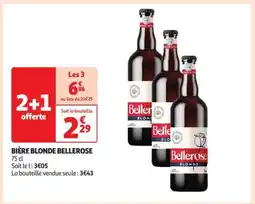 Auchan Bière Blonde Bellerose offre