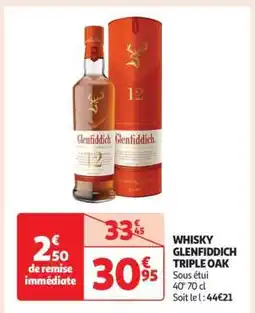 Auchan Whisky Glenfiddich Triple Oak offre
