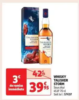Auchan Whisky Talisker Storm offre