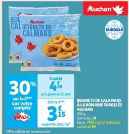 Auchan Beignets De Calamars A La Romaine Surgelés Auchan offre