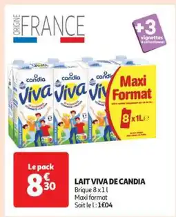 Auchan Lait Viva De Candia offre