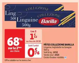 Auchan Pâtes Collezione BARILLA offre