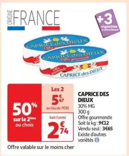 Auchan CAPRICE DES DIEUX offre
