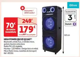Auchan HIGH POWER QILIVE Q1162 offre