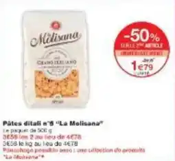 Monoprix Pâtes ditalin's la molisana offre