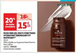 Auchan NUXE MEN GEL MULTI-FONCTIONS HYDRATANT ENERGISANT ET MATIFIANT offre