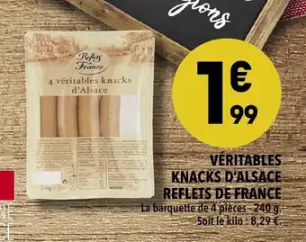 Véritables knacks d'alsace reflets de france