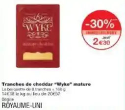 Monoprix Tranches de cheddar wyke mature offre