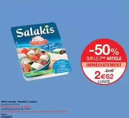 Monoprix 100 brebis salakis nature offre