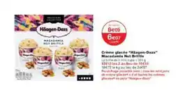 Monoprix Crème glacée häagen dazs macadamia nut brittle offre